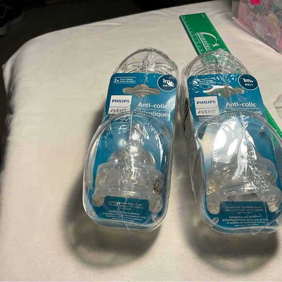 Phillips Avent Anti-Colic Flow Baby Bottle Nipple 1m+ Brand New 2 Packs=8 Avent - Picture 13 of 16